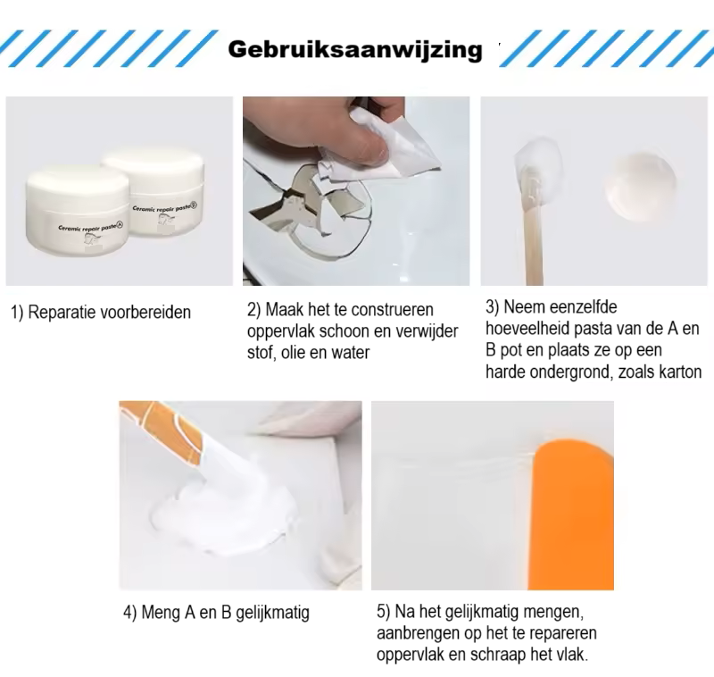 QuickFix™ (set van 2) | Herstel je tegels in een handomdraai!